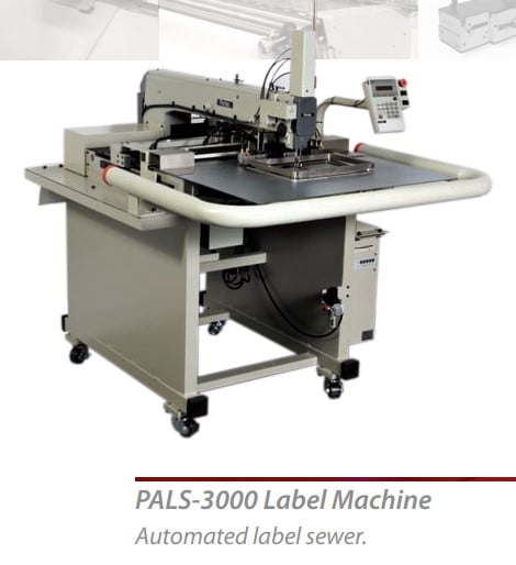 La costura de etiquetas automatizada libera al operario para realizar múltiples tareas y y elimina la necesidad de mano de obra especializada para calidad. La PALS 3000 crea líneas de cosido uniformes y perfectas cada vez Automated label sewer frees operator to multi-task and eliminates skilled labor requirements to perform high quality sewing. The PALS 3000 creates consistent, perfect sew lines every time