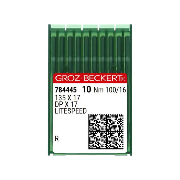 Aguja 135X17 , Versión LITESPEED especial para combatir las altas temperaturas en máquinas modernas ultra rápidas