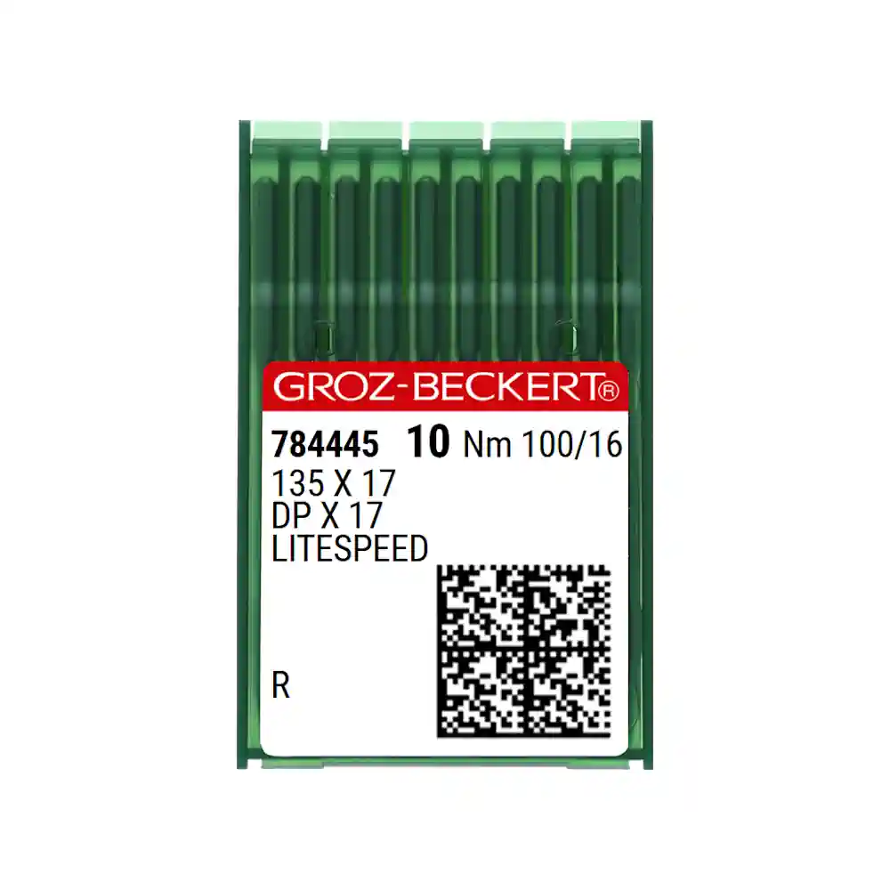 Aguja 135X17 , Versión LITESPEED especial para combatir las altas temperaturas en máquinas modernas ultra rápidas